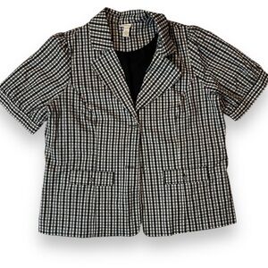 Y2K Venezia Plus Size Short Sleeve Lined Jacket/ Coat Blazer Sz 18/20